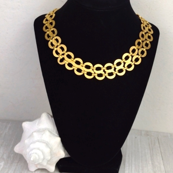 Cleopatra Pirate Treasure Vibe It's-That-Gorgeous 2 Layer Choker Necklace - Picture 1 of 11